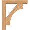 Ekena Millwork Westlake Block Smooth Bracket w/ Offset Brace, Western Red Cedar, 5 1/2"W x 24"D x 28"H BKT0604X24X28WTL05SWR - alternate 2